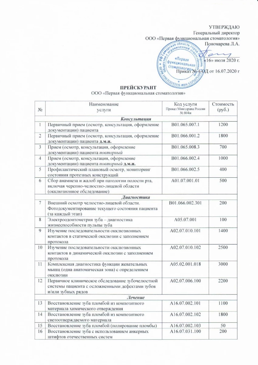 Первая функциональная стоматология: запись на прием, телефон, адрес, отзывы  цены и скидки на InfoDoctor.ru